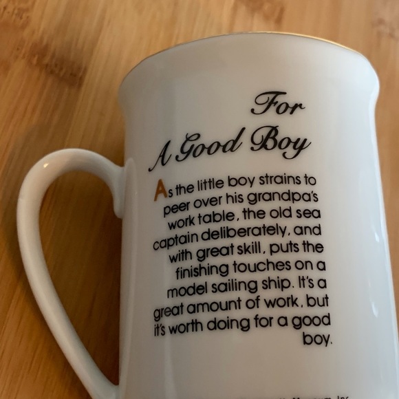 Vintage Norman Rockwell White and Brown Dining Mug - Picture 6 of 6